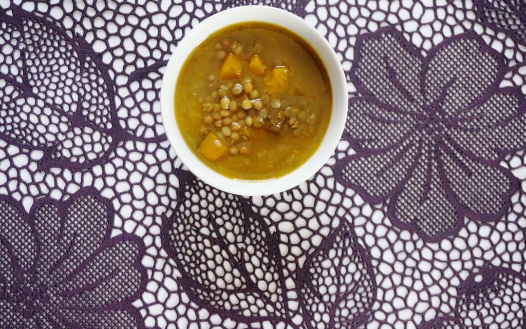 The queen of soups: Pumpkin and Lentils