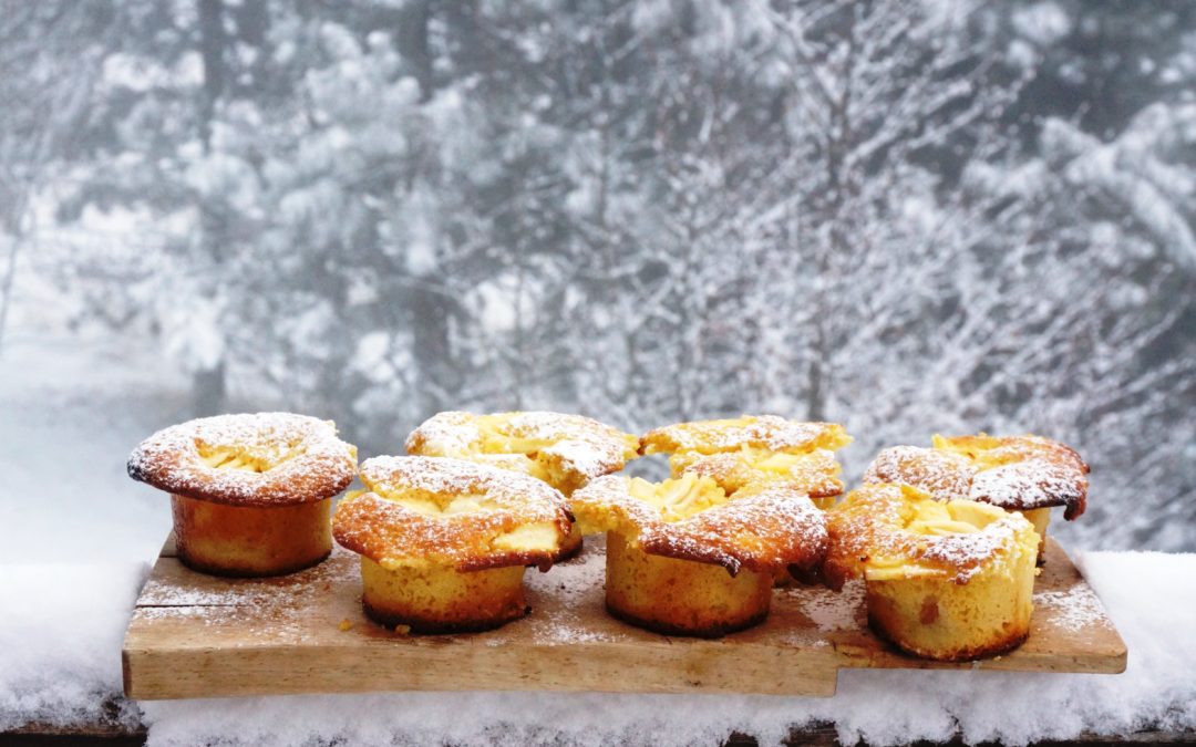 Soffici ed irresistibili: i nostri muffins di neve